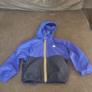 Crewcuts Kids Blue and Black Hooded Jacket